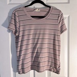 Pink Republic Lavendar Stripped shirt size Large
